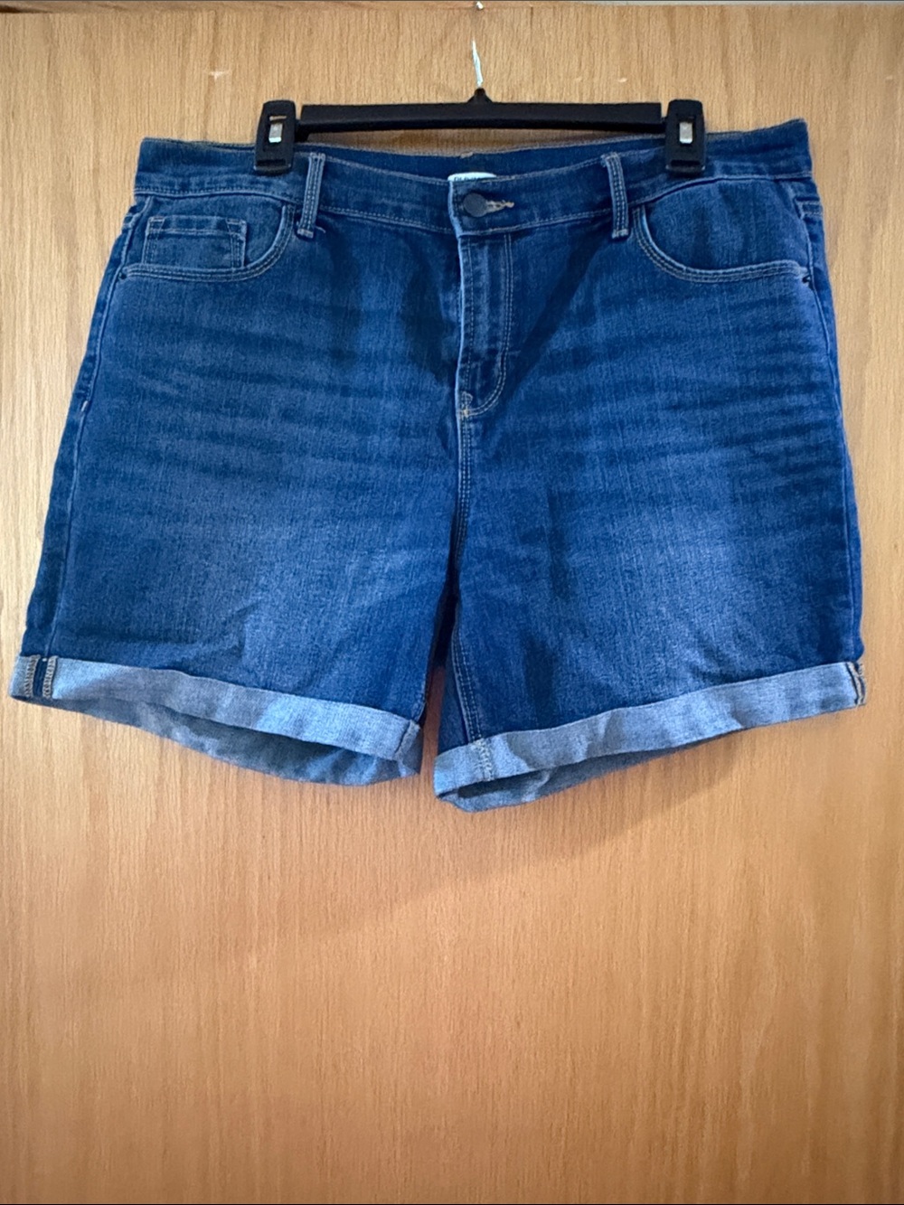 Old Navy Blue Denim Roll-Cuff Women's Shorts